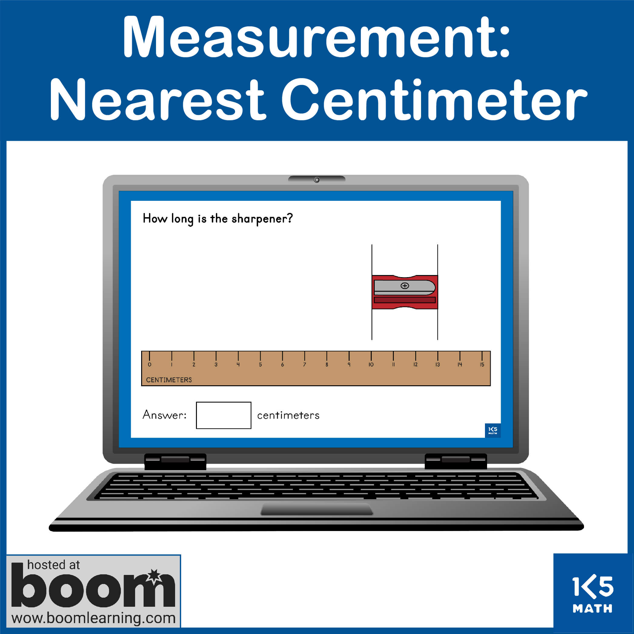 Boom Cards: Measuring to the Nearest Centimeter