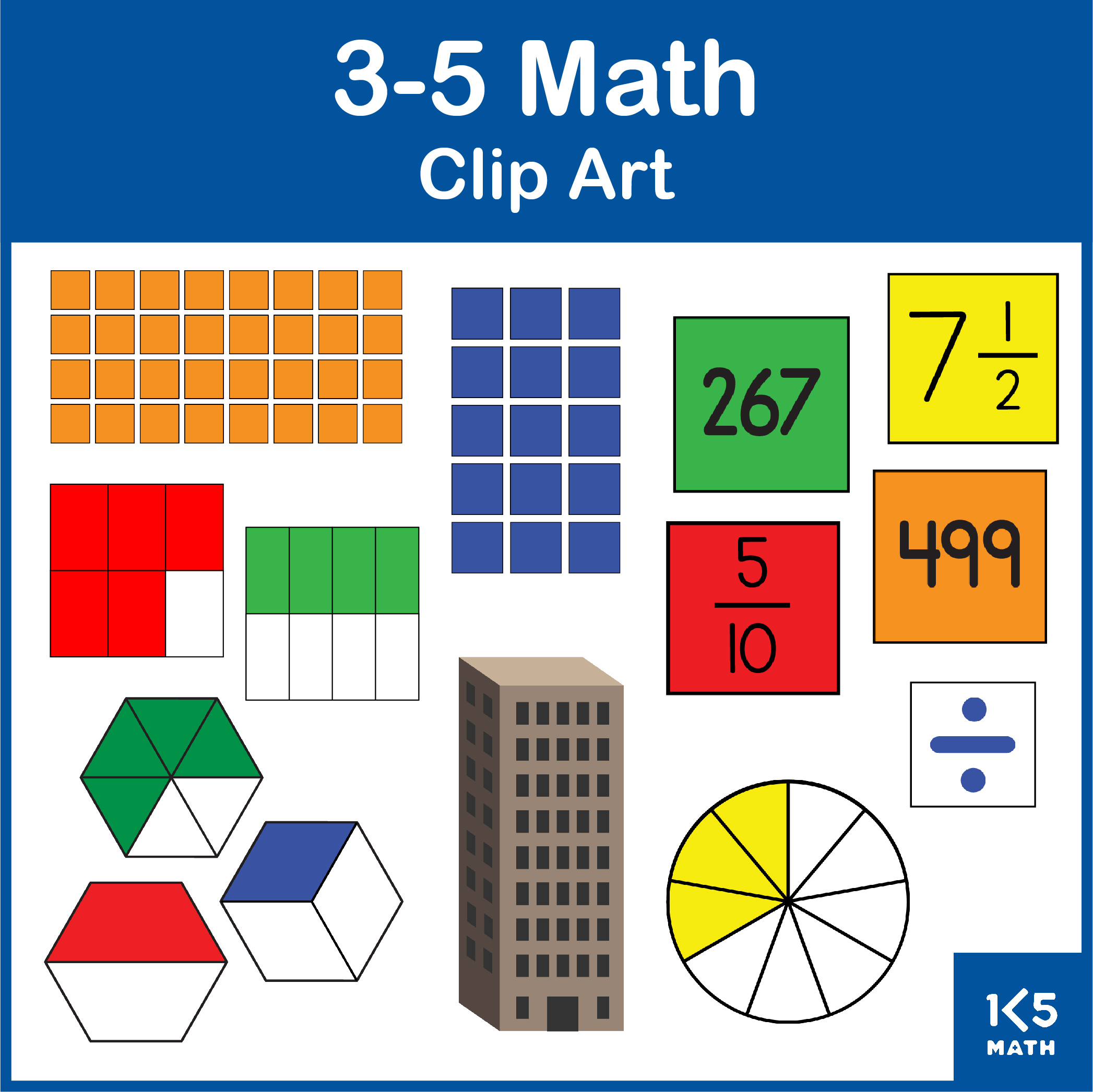 Grades 3-5 Math Clip Art