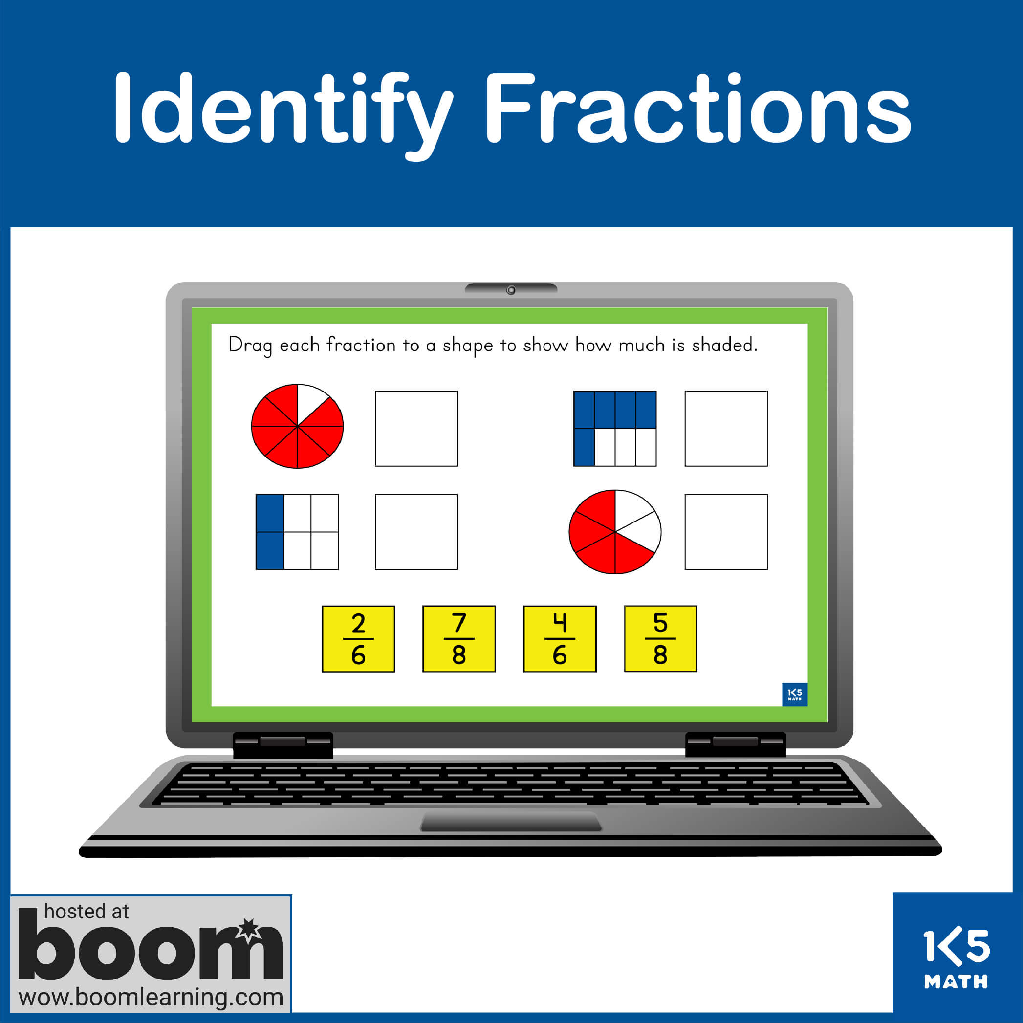 Identify Fractions Boom Cards
