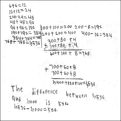 3rd Gd Math Journal Task 70