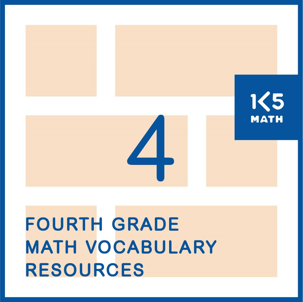 4th Grade Math Vocabulary Resources