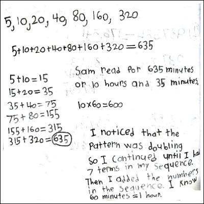 4th Grade Math Journal Task 33