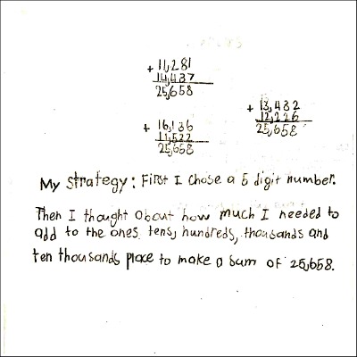 4th Grade Math Journal Task 46