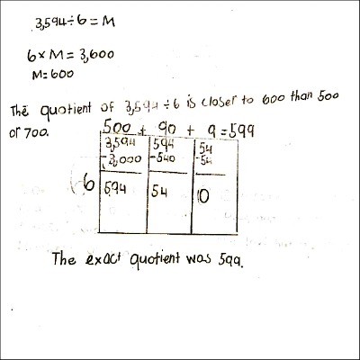 4th Grade Math Journal Task 62