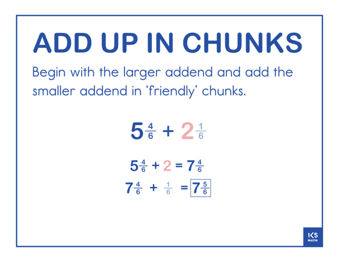 Add Up in Chunks Fractions