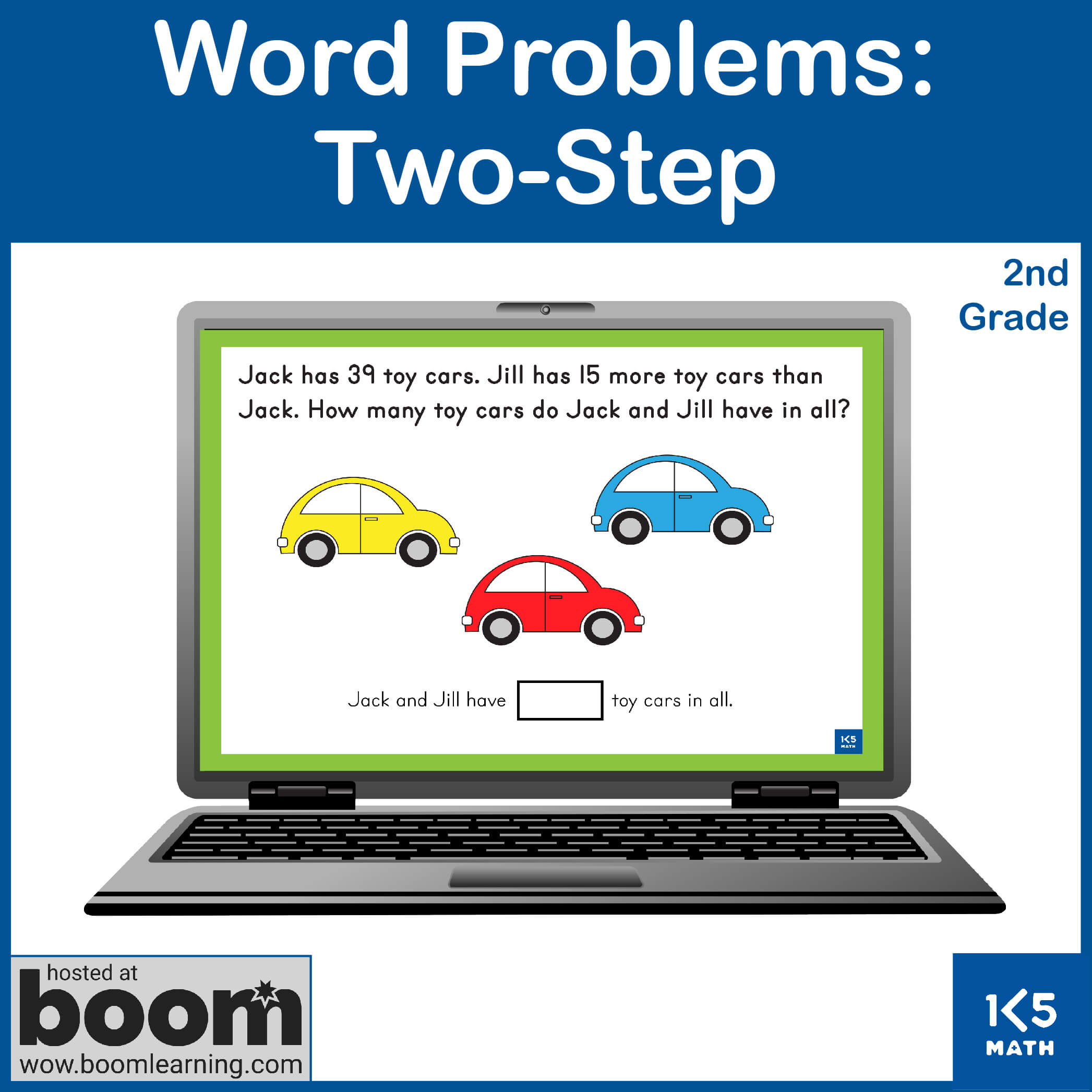 Boom Cards: 2 Step Word Problems