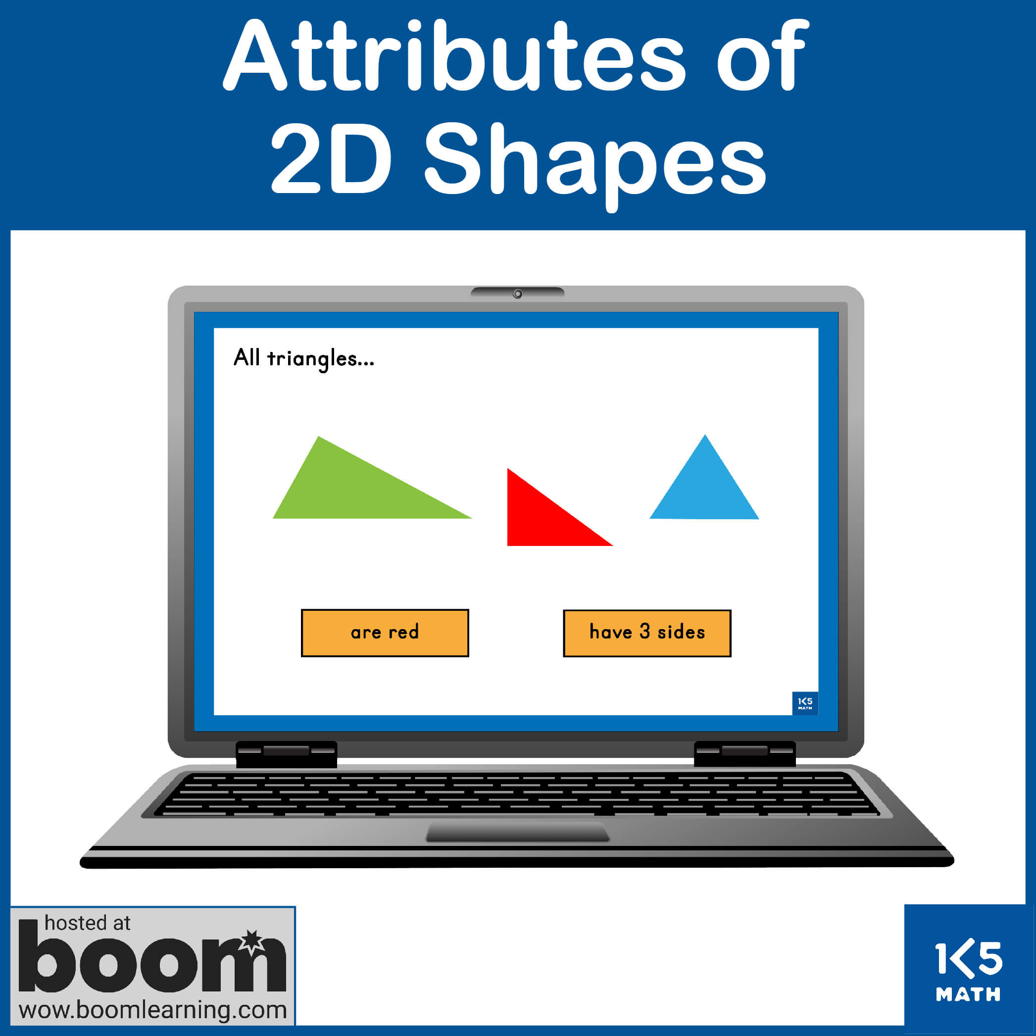 Boom Cards: Attributes of 2D Shapes