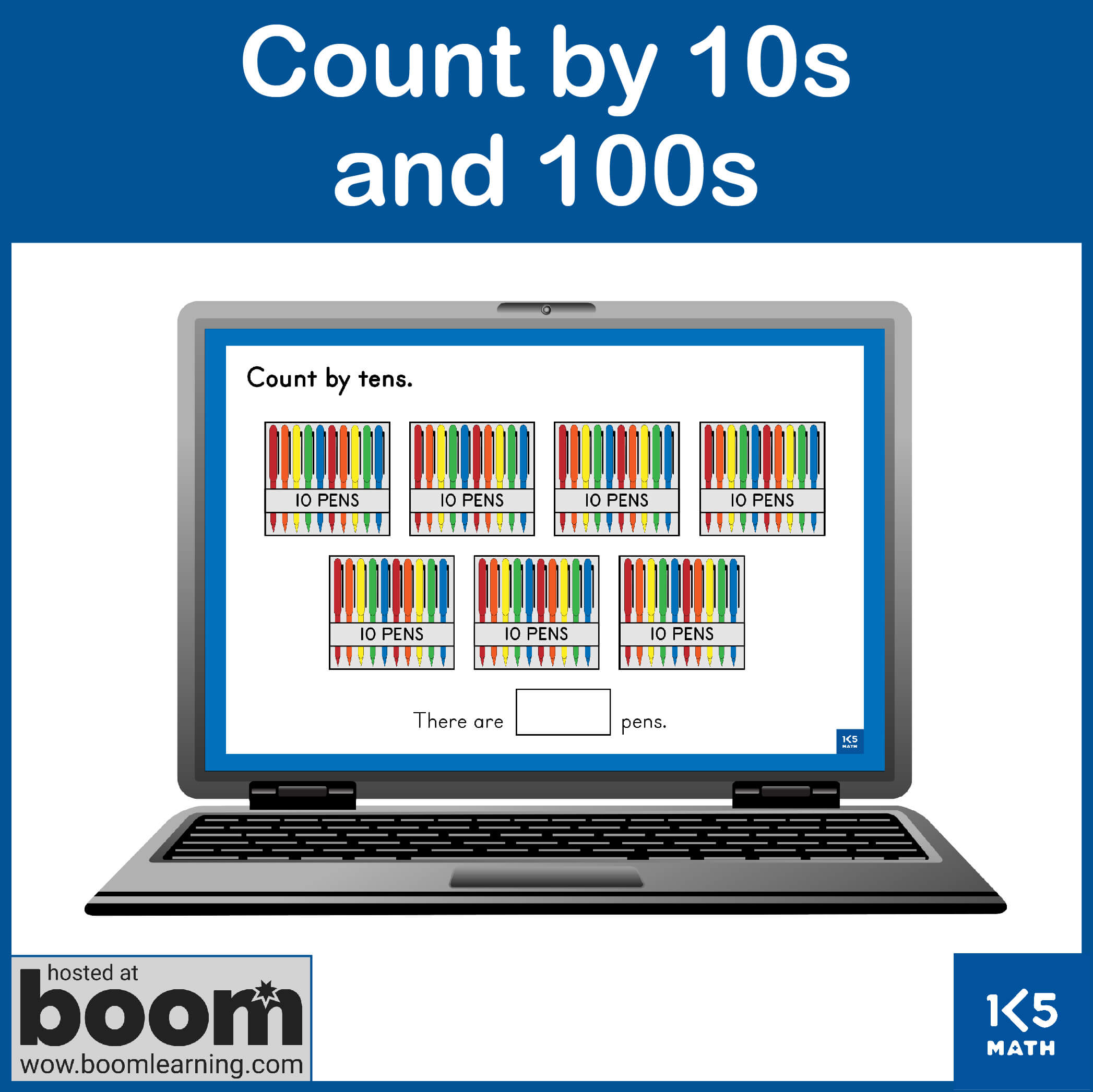 Boom Cards: Count by 10s and 100s