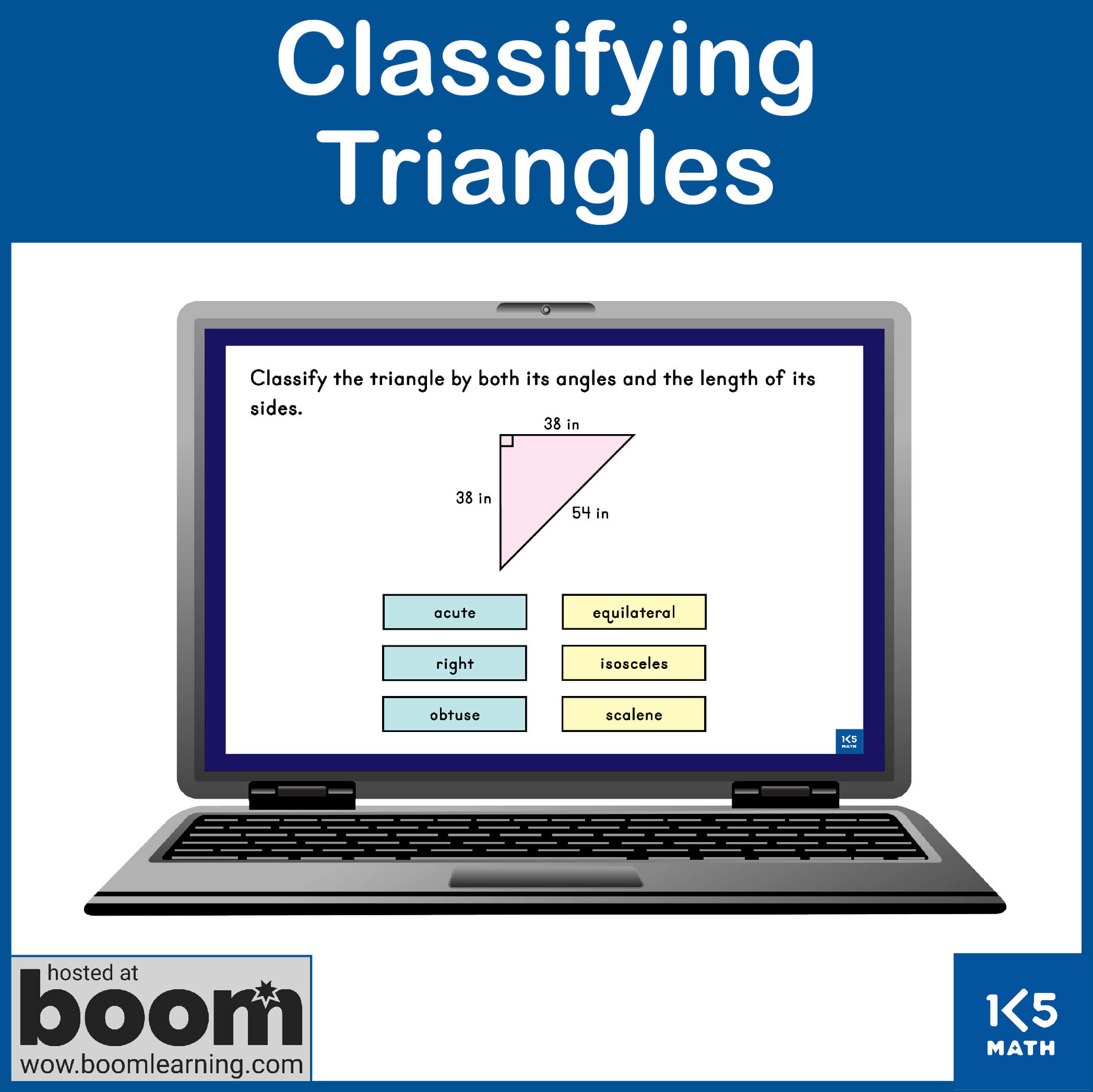Boom Cards: Classifying Triangles