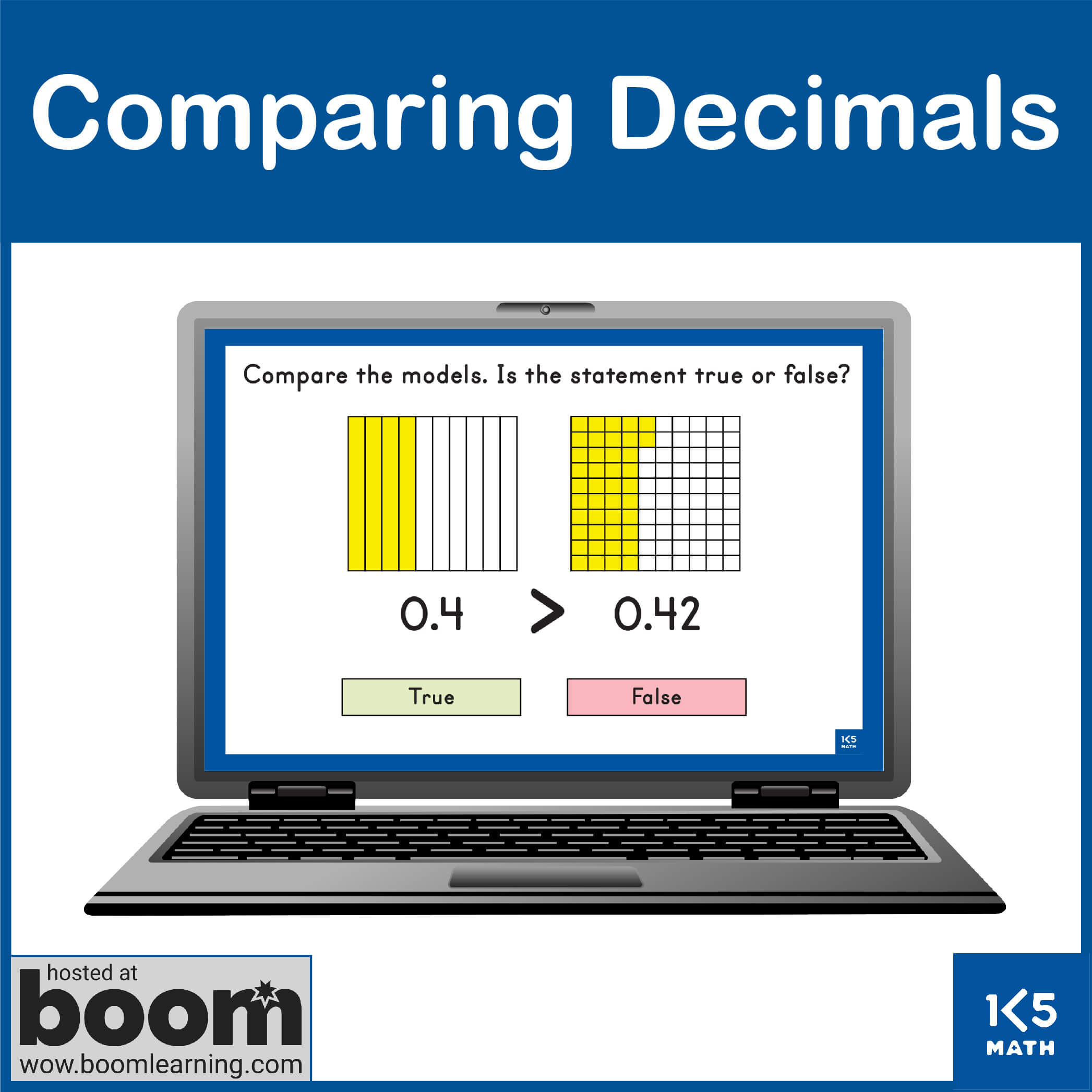 Boom Cards: Comparing Decimals