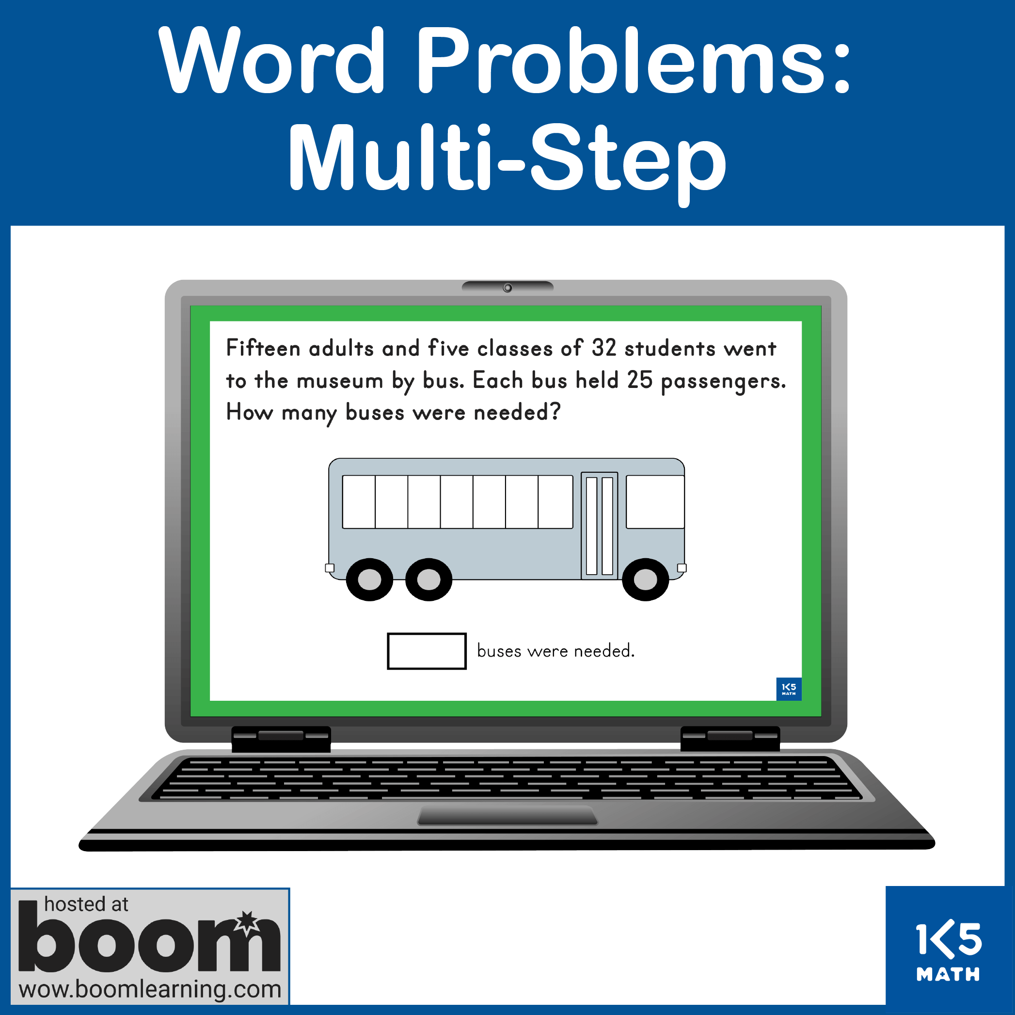 Boom Cards: Multi-Step Word Problems