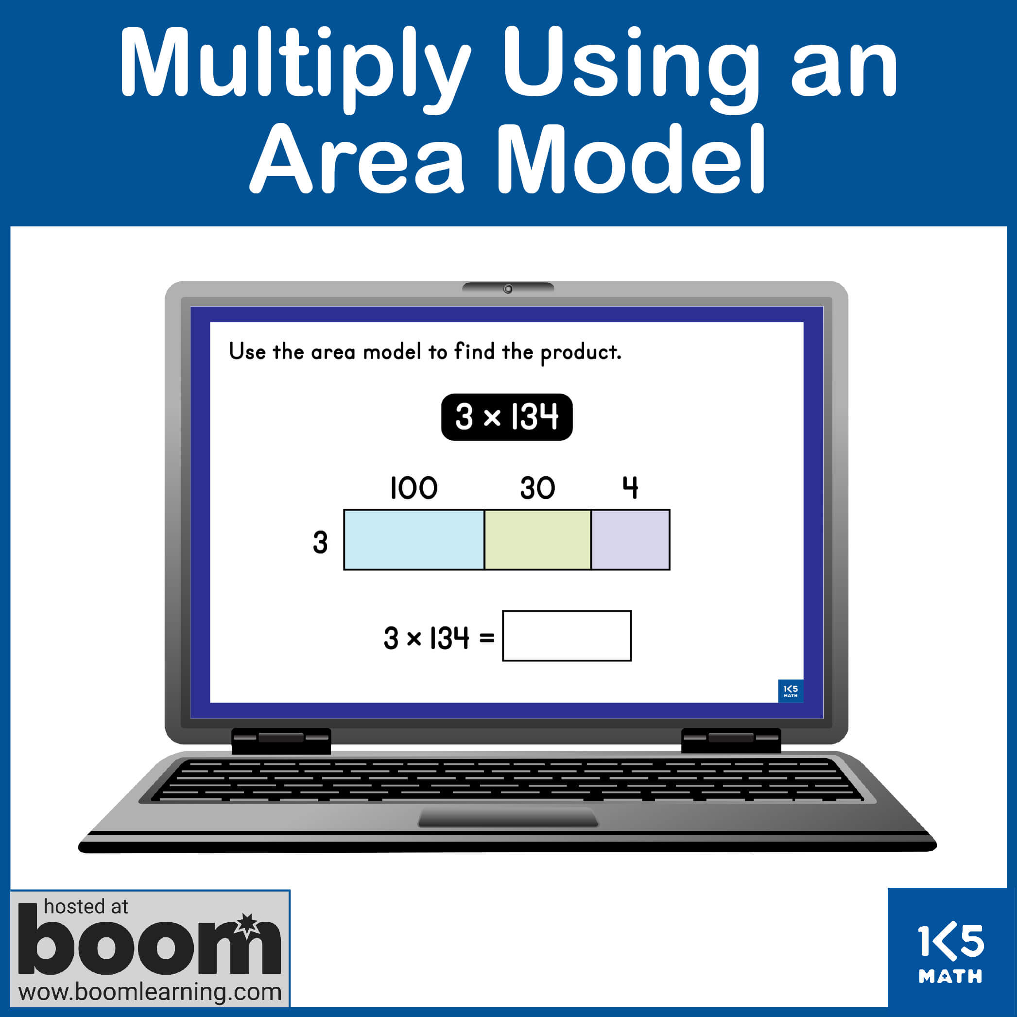Boom Cards: Multiply Using an Area Model