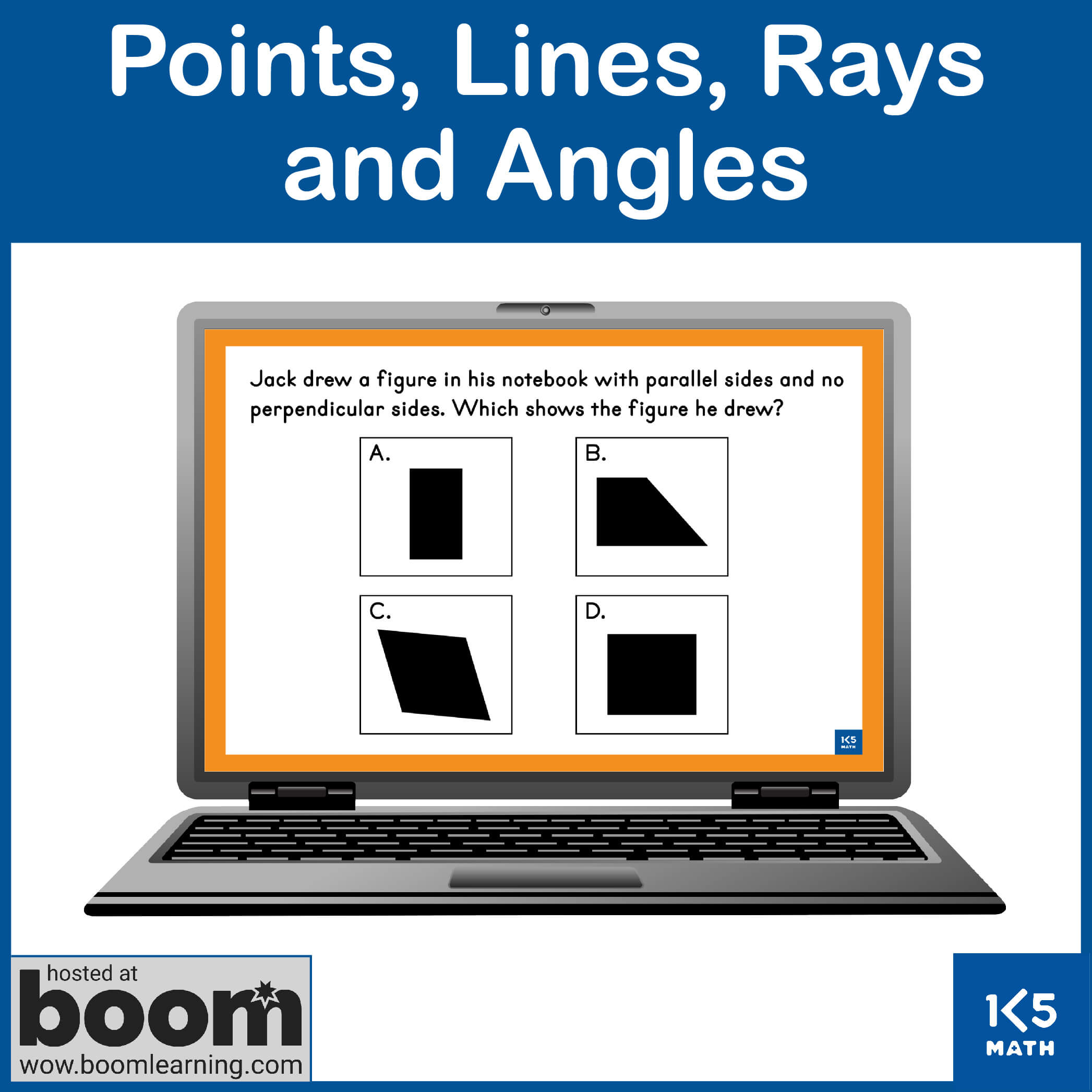 Boom Cards: Points, Lines, Rays and Angles