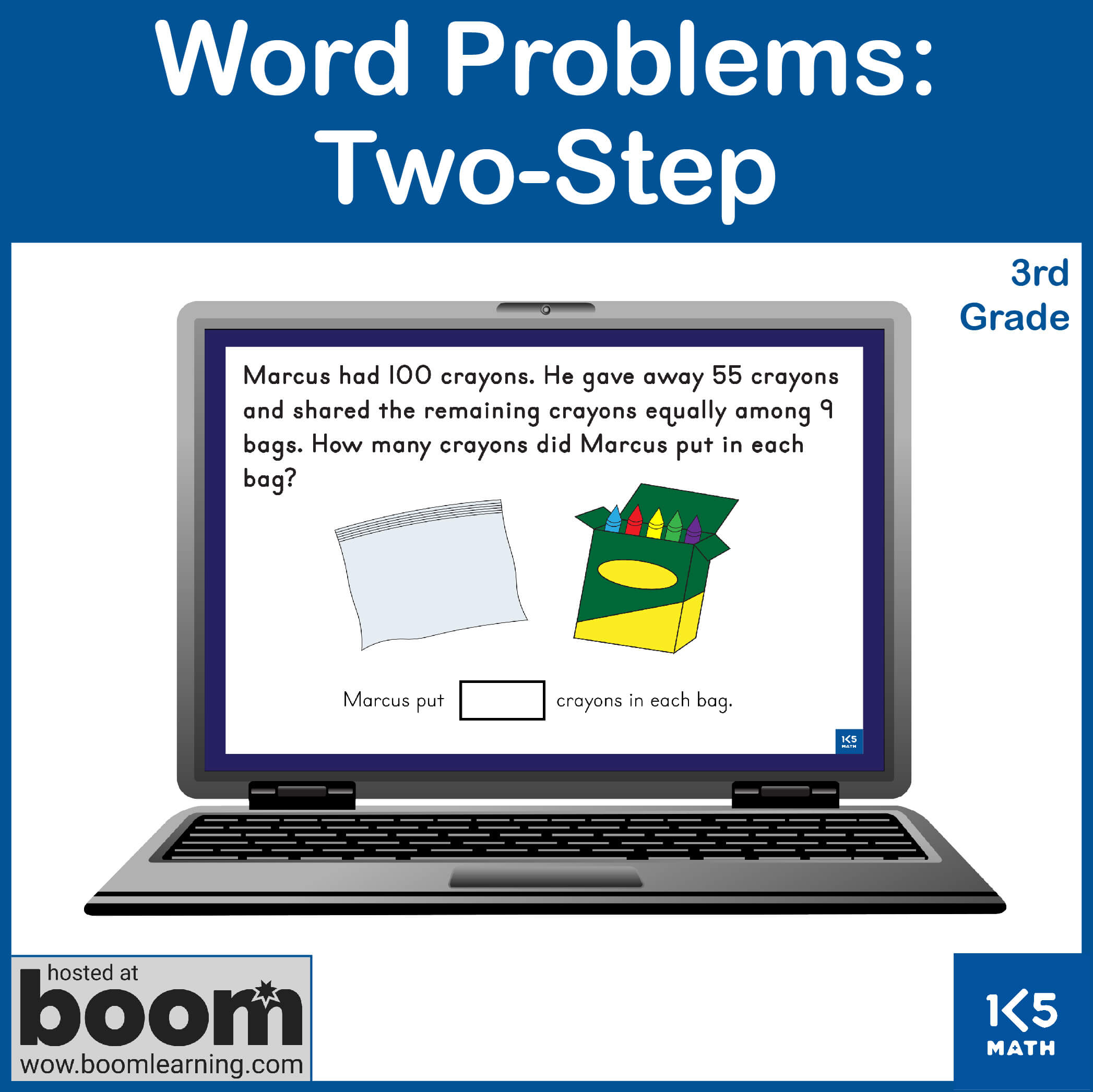 Boom Cards: 2 Step Word Problems
