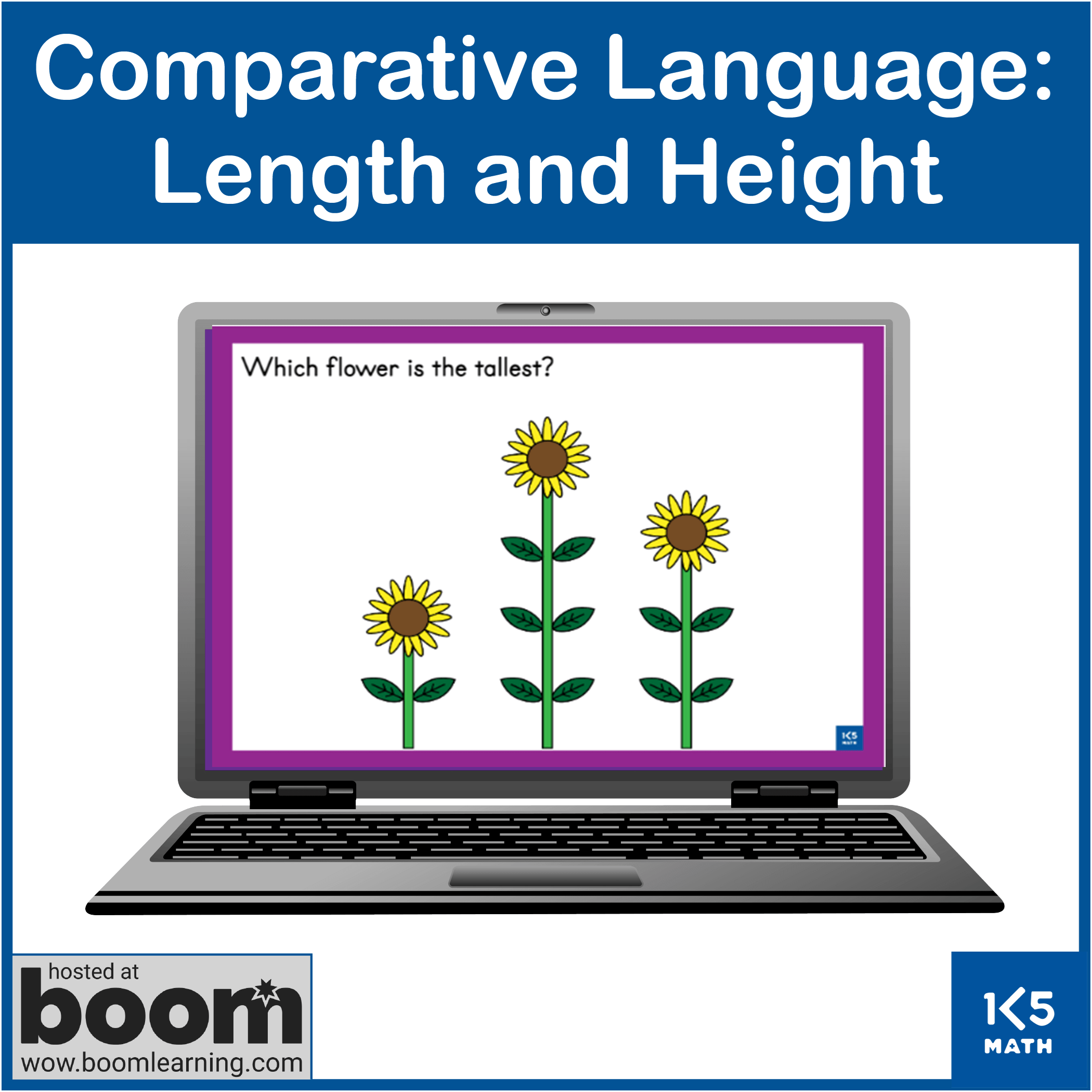 Comparative Language: Length & Height Boom Cards