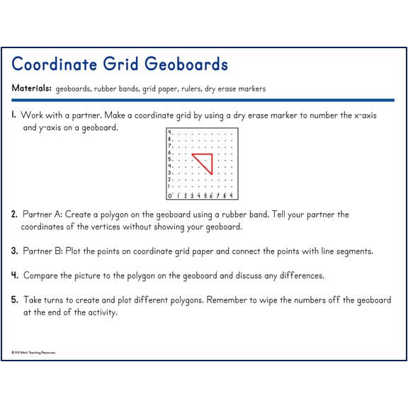 Coordinate Grid Geoboards