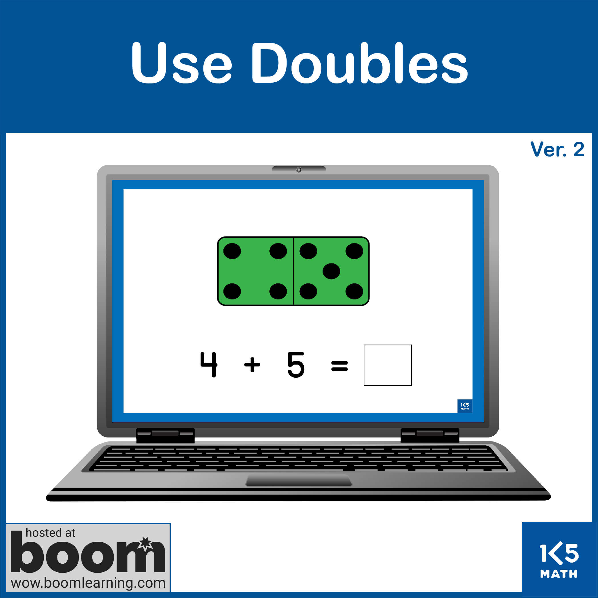 Boom Cards: Doubles and Near Doubles Ver.2