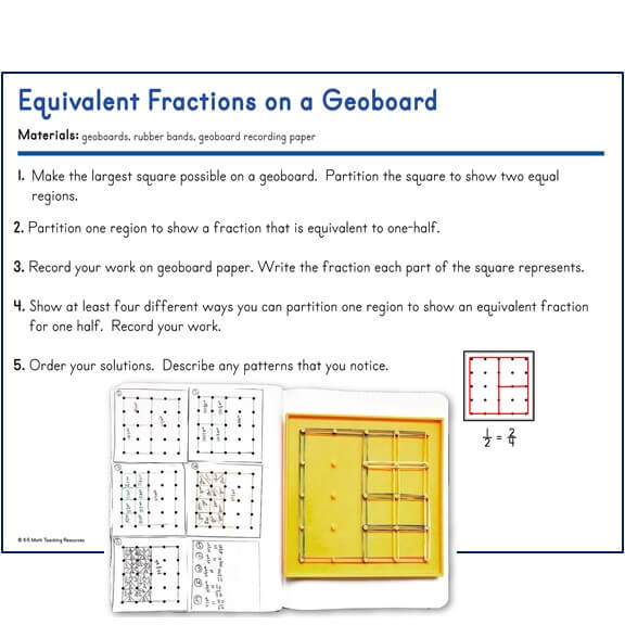 Equivalent Fractions on a Geoboard