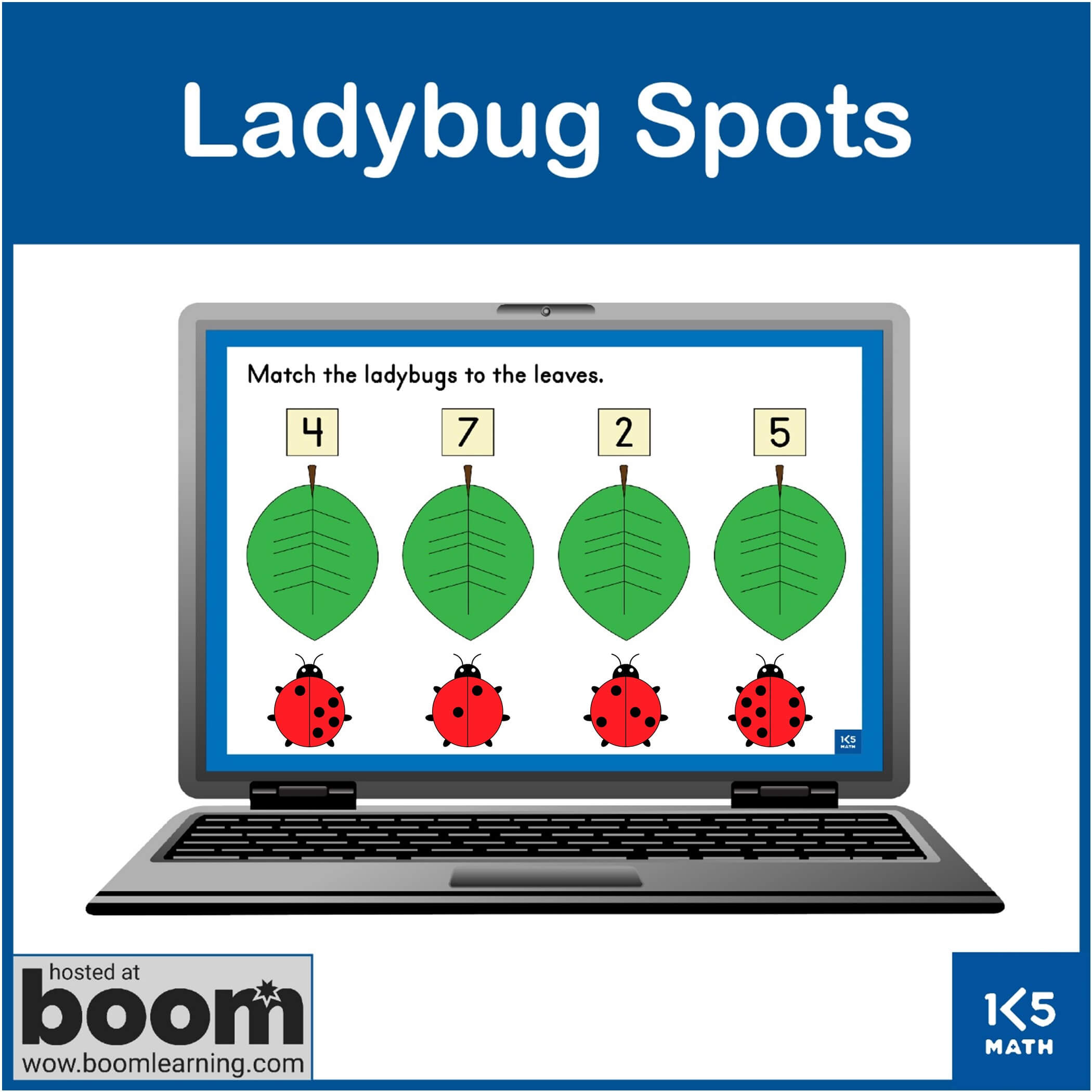 Boom Cards: Ladybug Spots