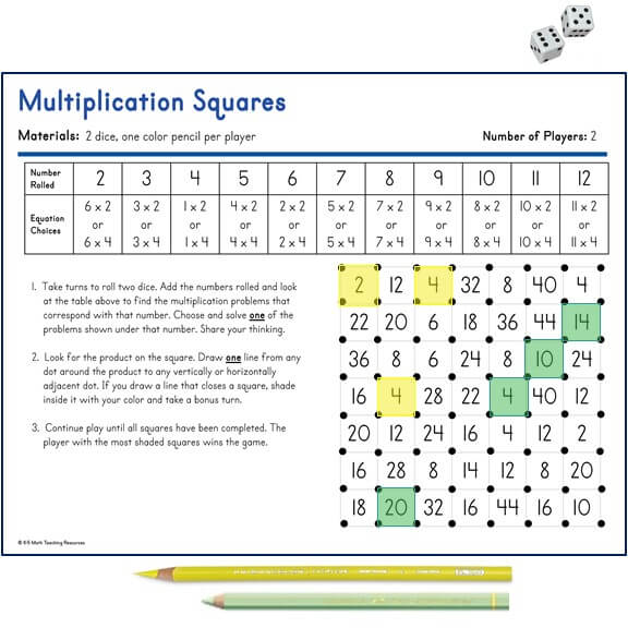 Multiplication Squares