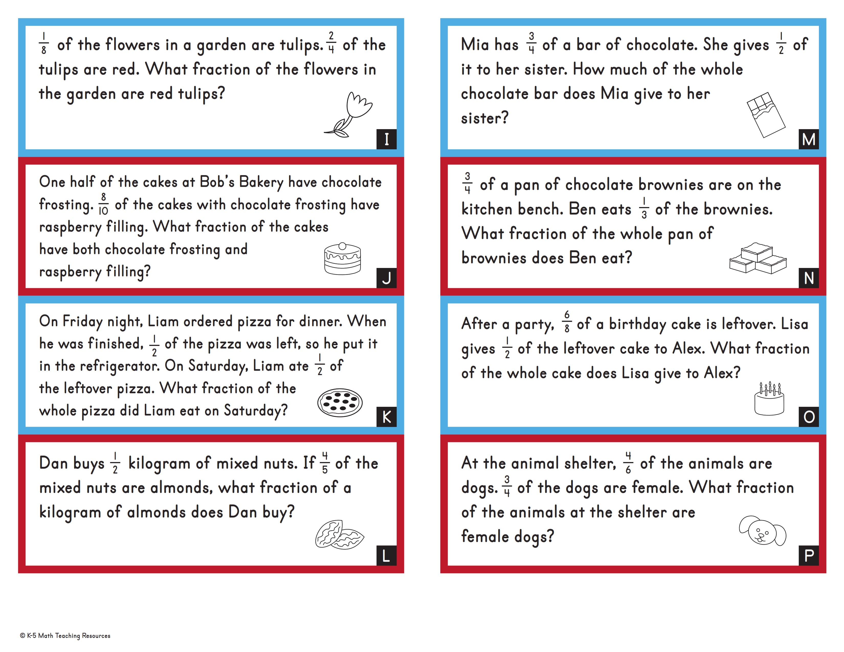 word problems multiply fractions