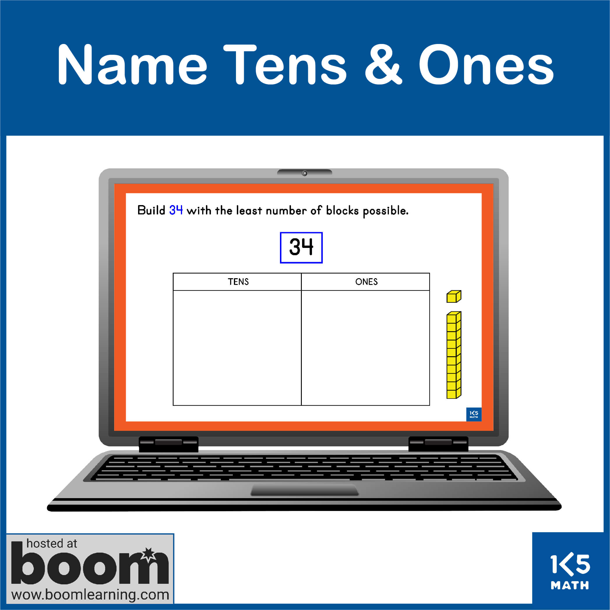 Boom Cards: Name Tens and Ones