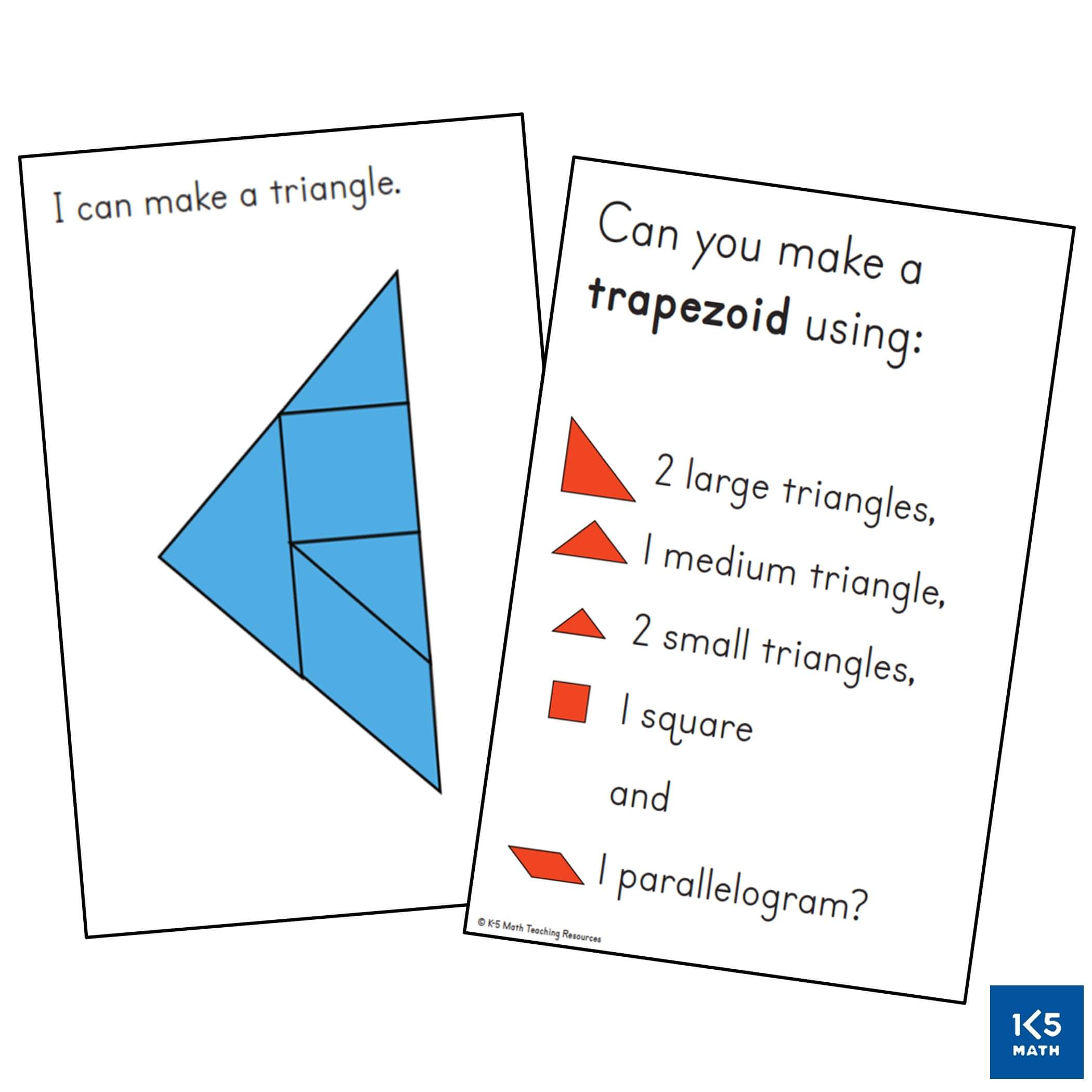 Tangram Task Cards from Building Spatial Reasoning eBook