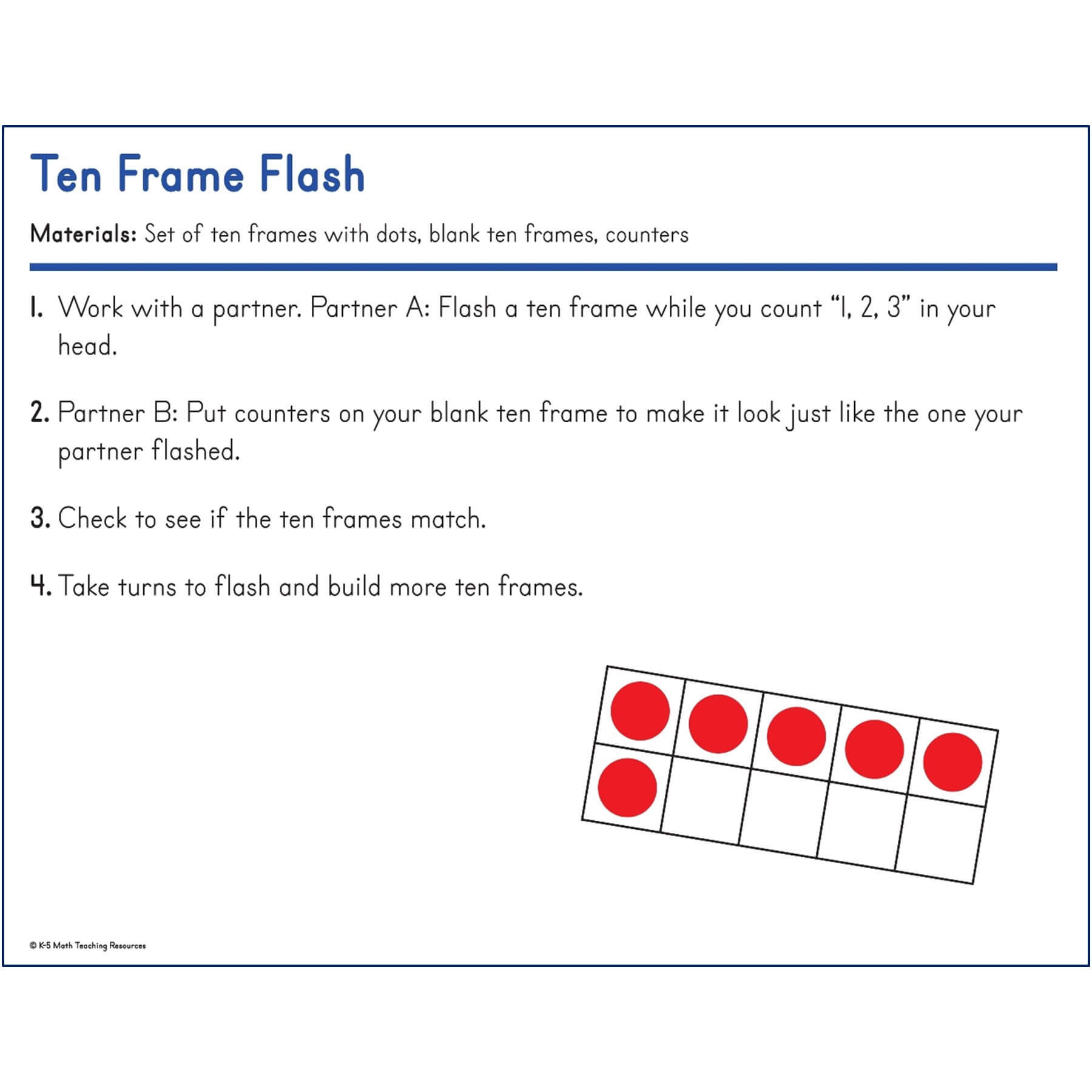 Ten Frame Flash K.CC.B.4