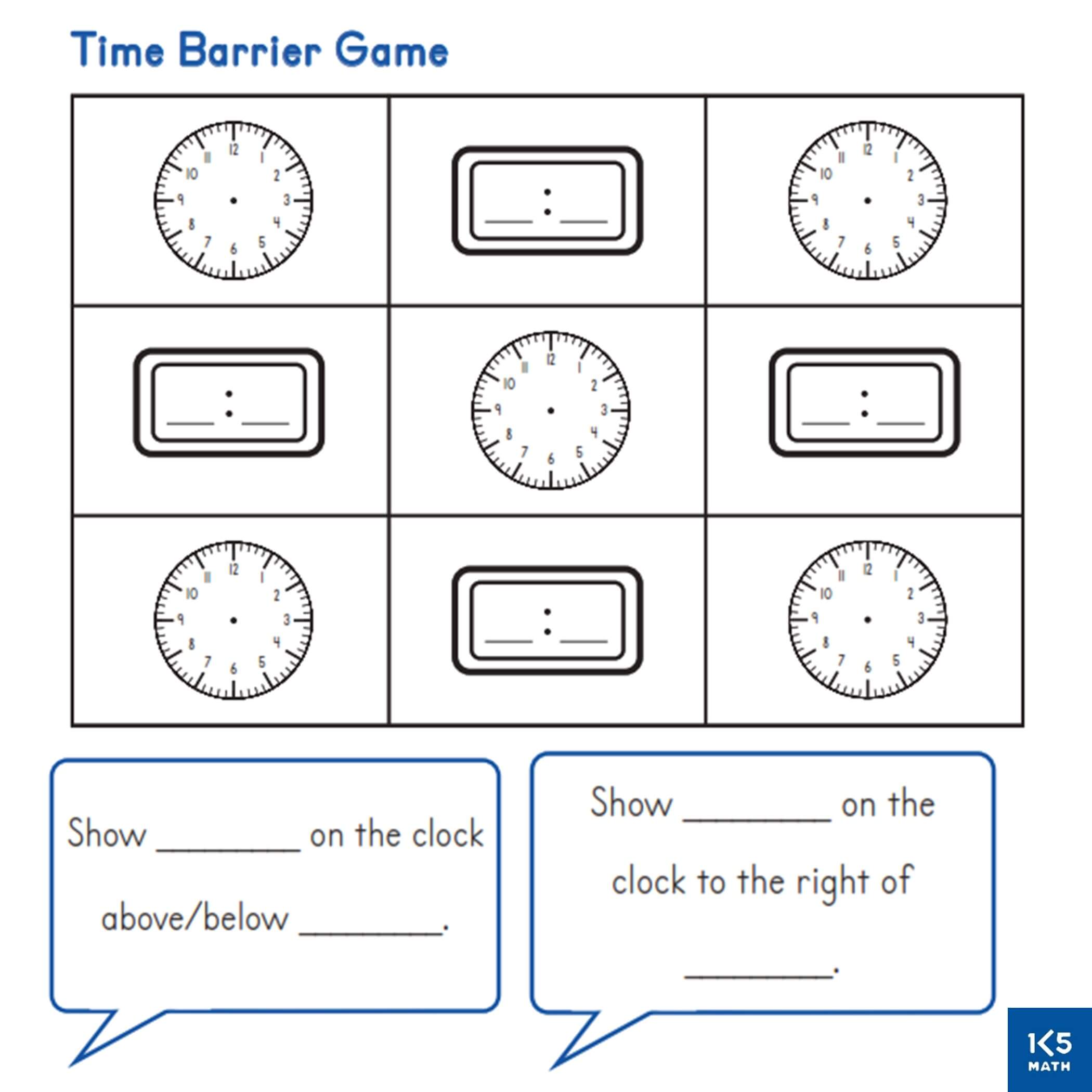 Time Barrier Game