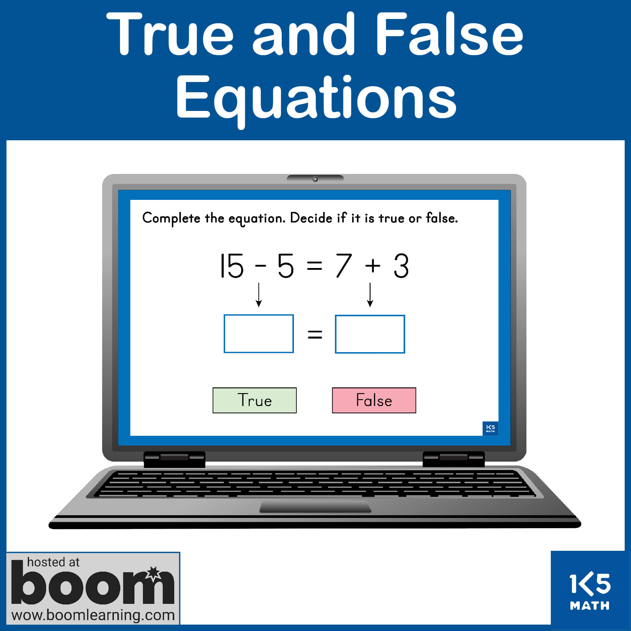 Boom Cards: True and False Equations