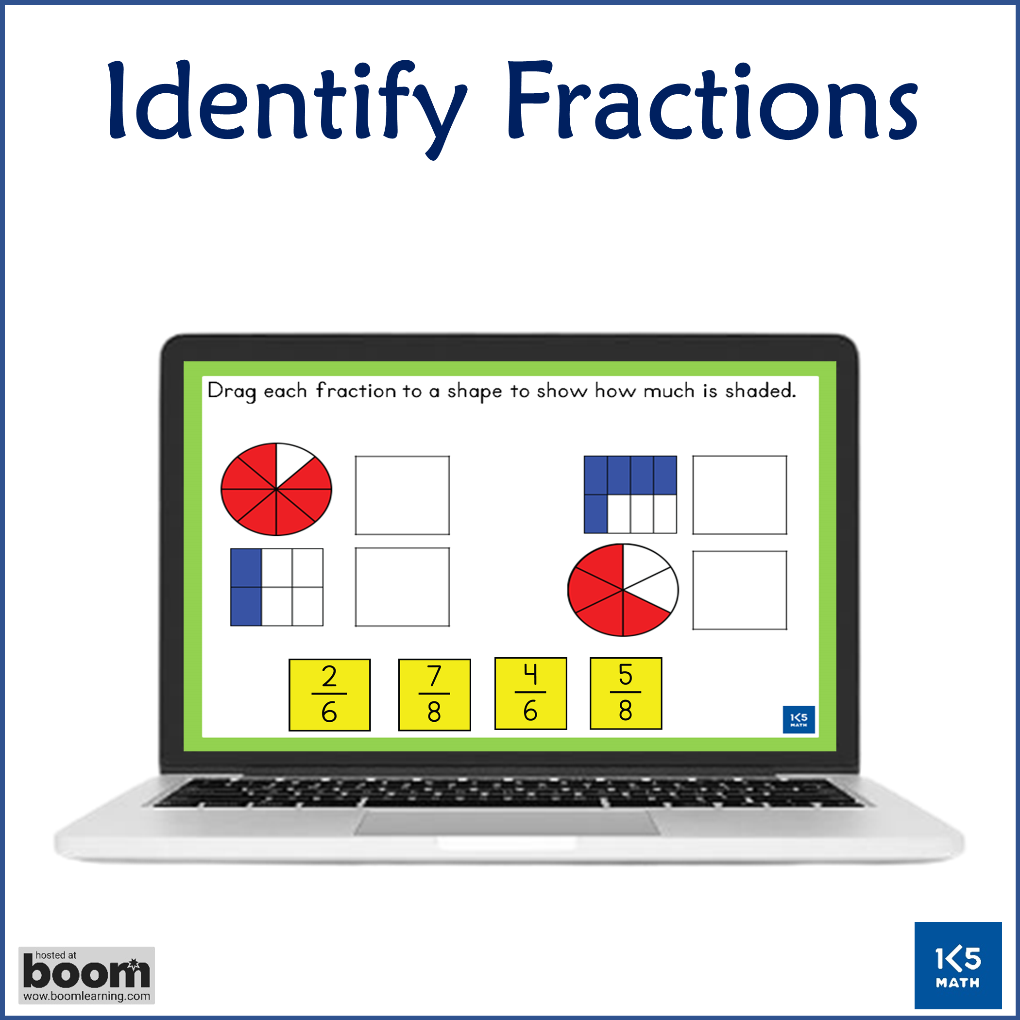 Identify Fractions Boom Cards