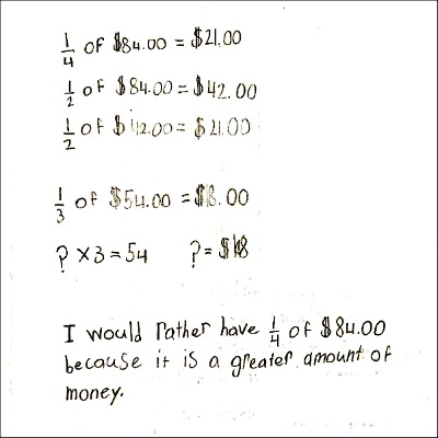 4th Grade Math Journal Task 97