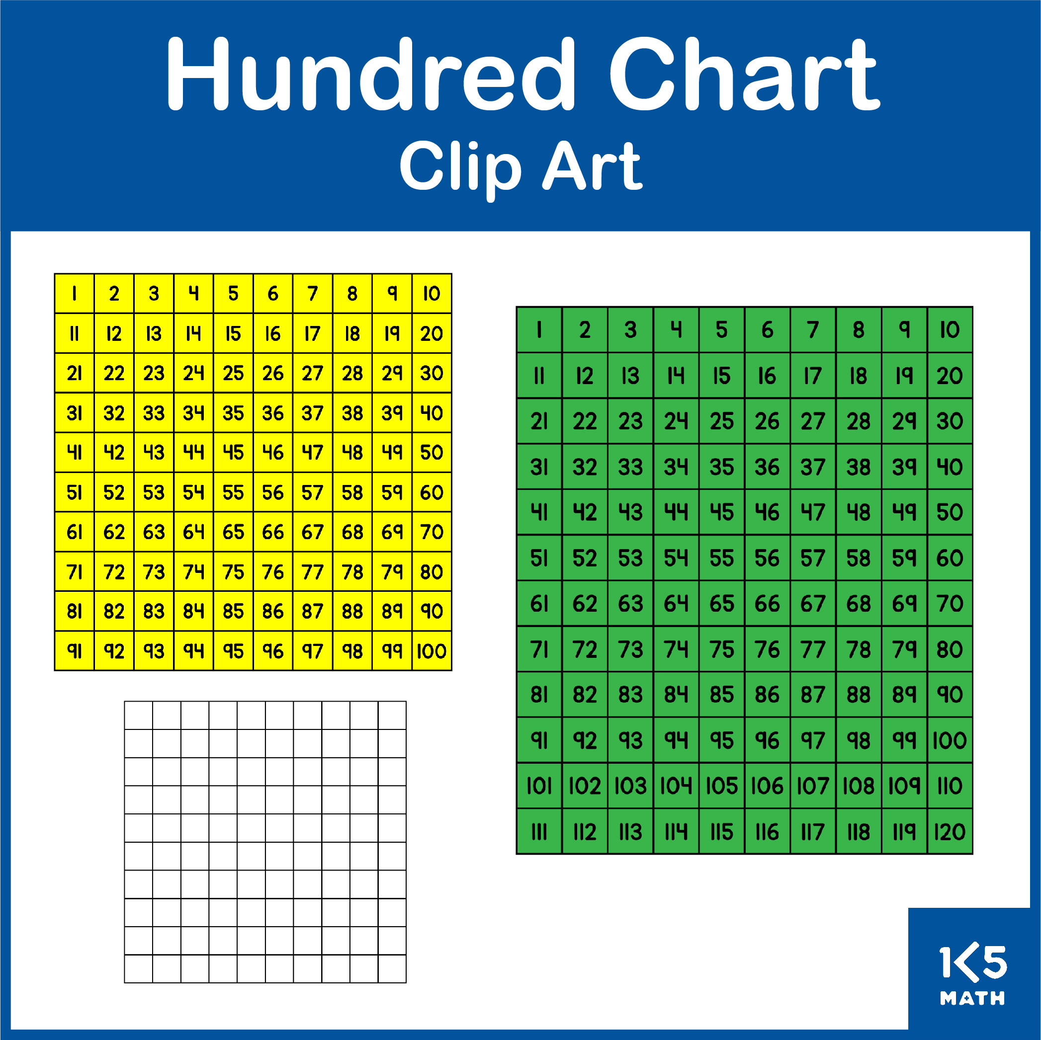 Hundred Chart Clip Art