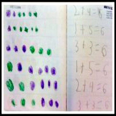 Student Work: Kindergarten Math Journal task