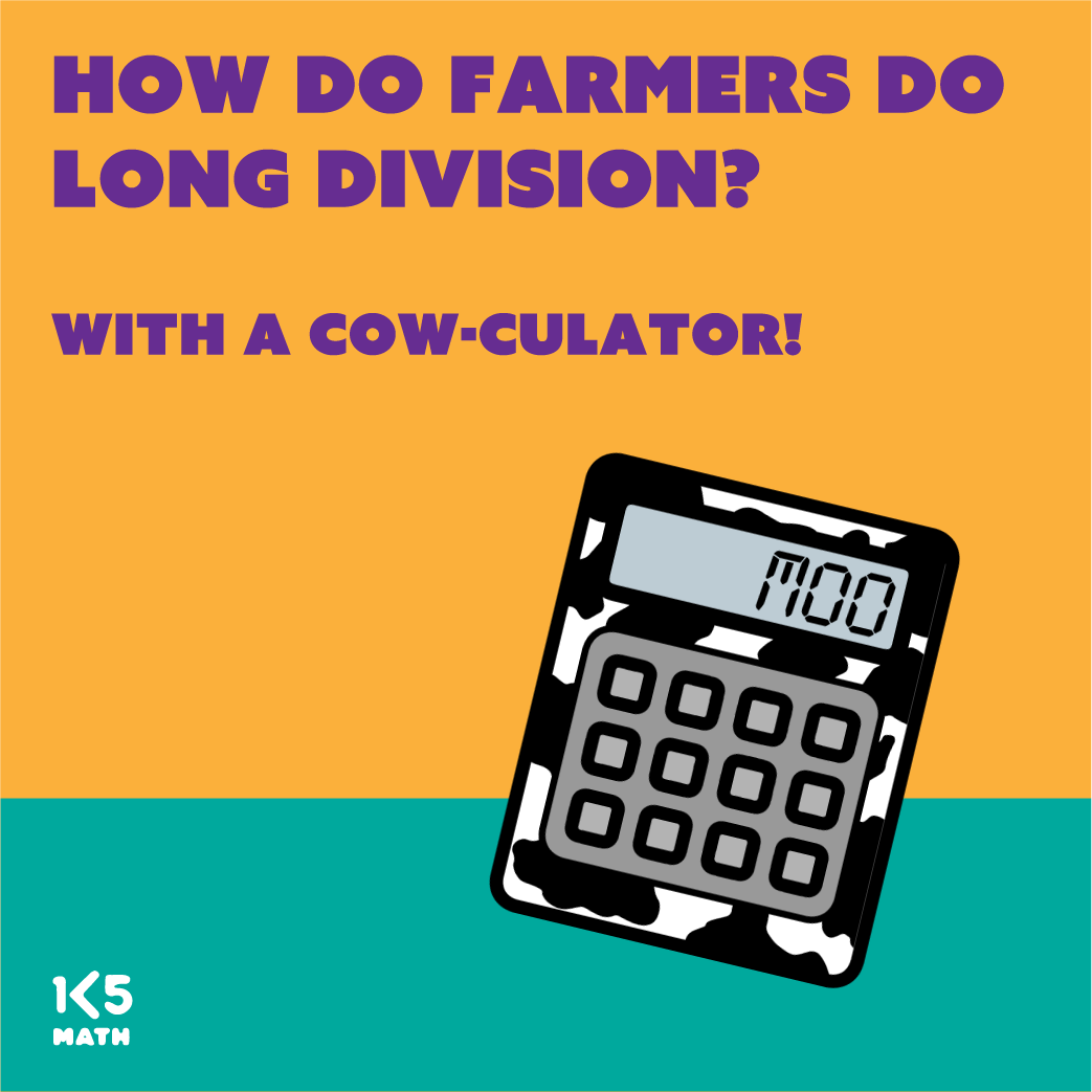 Math Joke: How do farmers do long division?