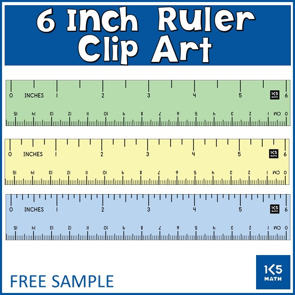 six inch ruler clip art